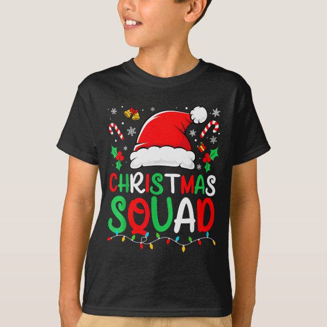 T-shirt Christmas Squad Family Group Matching Christmas Pa (Devant)