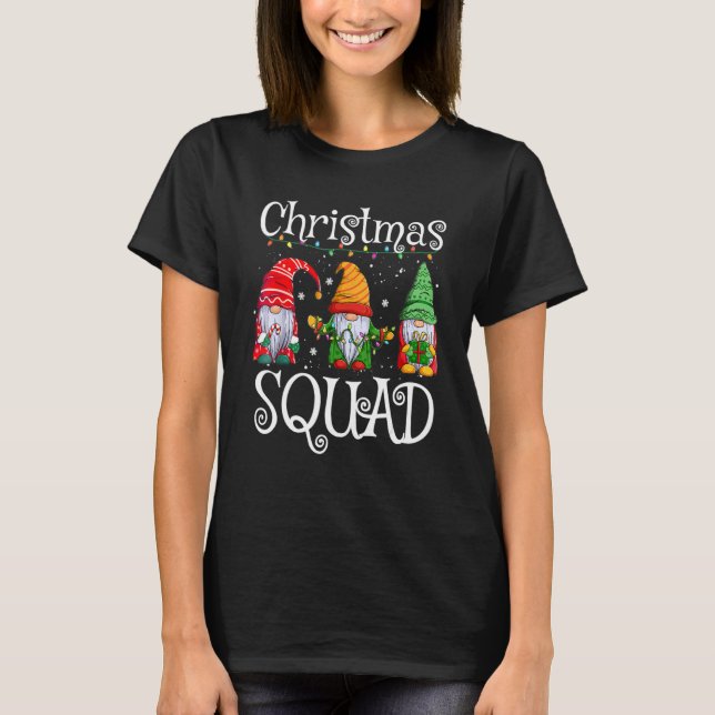 T-shirt Christmas Squad Family Matching Gnomes Pjs Xmas Bo (Devant)