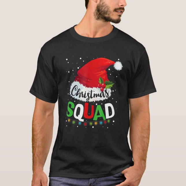 T-shirt Christmas Squad Family Matching Pajamas Xmas (Devant)