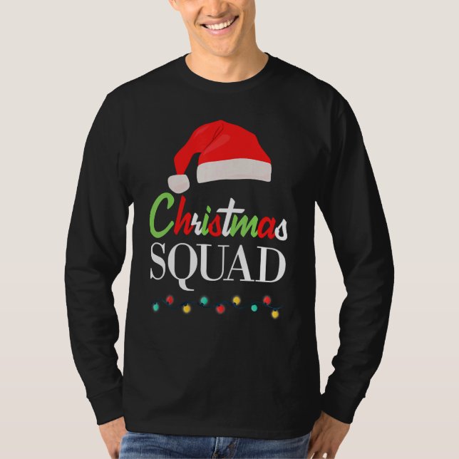 T-shirt Christmas Squad Pajamas Matching Family Santa Clau (Devant)