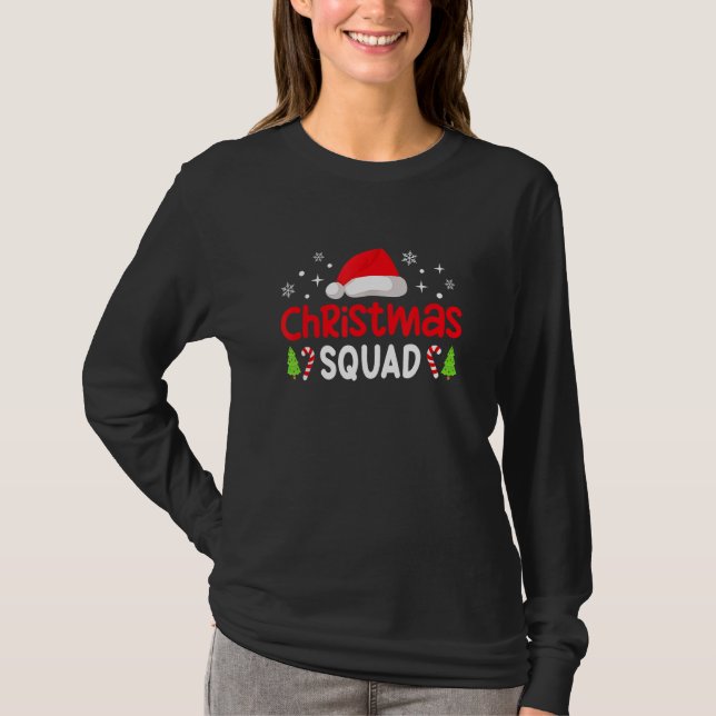 T-shirt Christmas Squad  Santa Elf Family Group Matching (Devant)