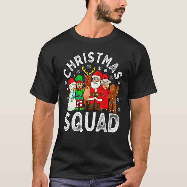 T-shirt Christmas Squad Santa Family Matching Pajamas Xmas (Devant)