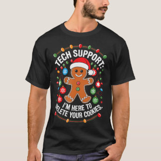 T-shirt Christmas Tech Support Gingpain Homme - Supprimer