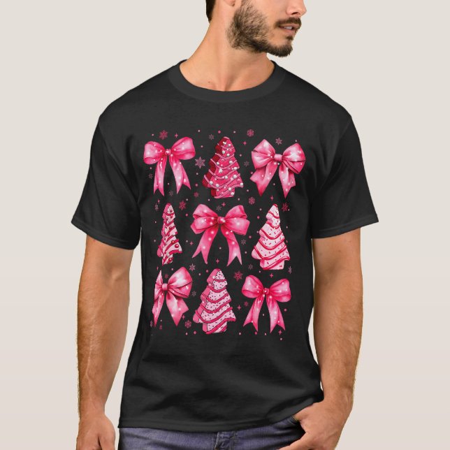 T-shirt Christmas Tree Nk Cake Coquette Christmas Xmas Gir (Devant)