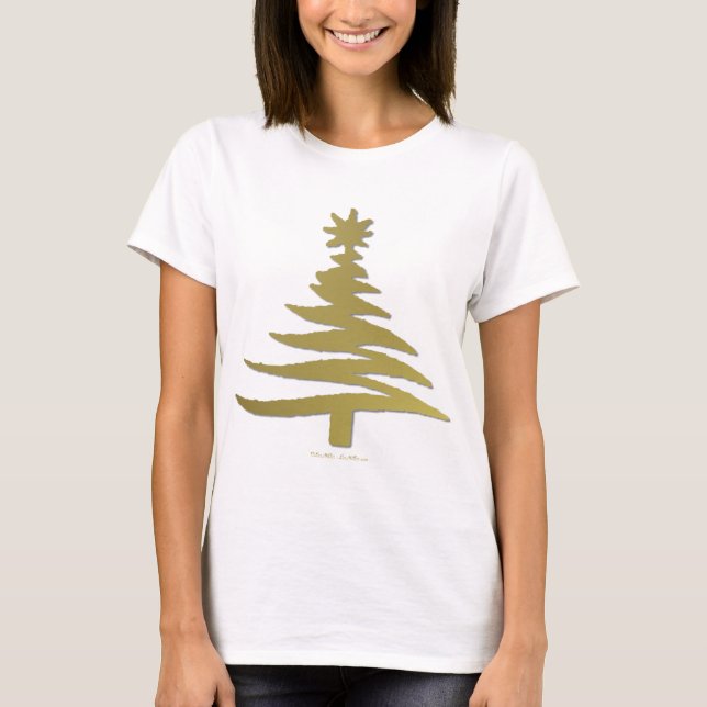 T-shirt Christmas Tree Stencil (Devant)