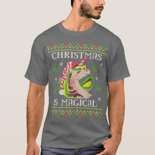 T-shirt Christmas Unicorn Lover Magique Holiday Fairytale