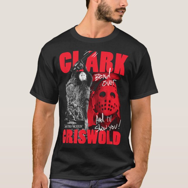 T-shirt Christmas Vacation Clark Griswold Hockey Mask Holi (Devant)