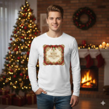 Christmas Vintage Ornate Gold Frame