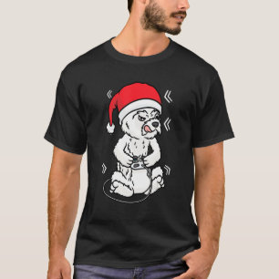 T-shirt Christmas West Highland White Terrier Chien Vidéo 