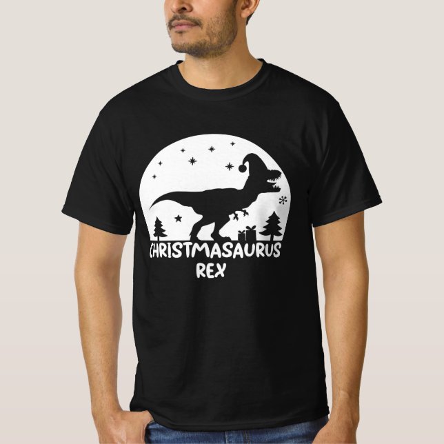 T-shirt Christmasaurus Rex| Christmas Dino (Devant)