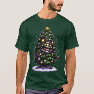 T-shirt Christmasree Monster fille