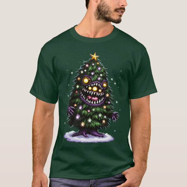 T-shirt Christmasree Monster fille (Devant)