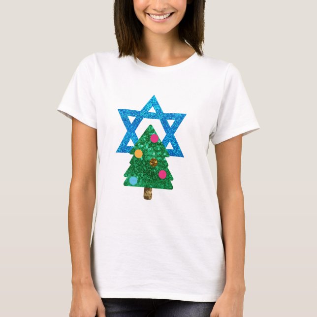 T-shirt christmukkah hanoukka (Devant)