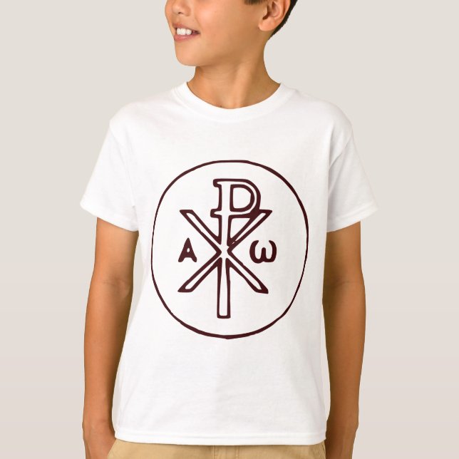 T-shirt Christogramme sacré Chi-Rho Beaux-Arts (Devant)