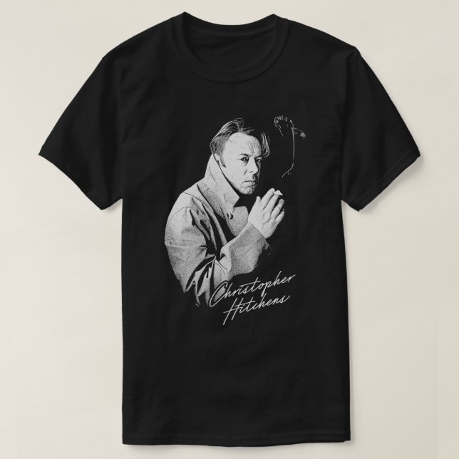 T-shirt Christopher Hitchens Style Rétro (Design devant)