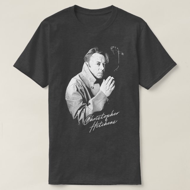 T-shirt Christopher Hitchens Style Rétro (Design devant)