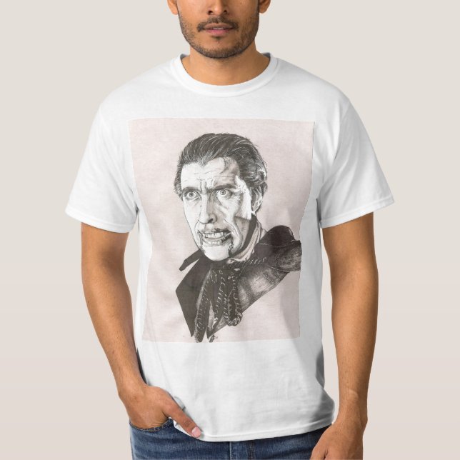 T-shirt Christopher Lee Dracula (Devant)