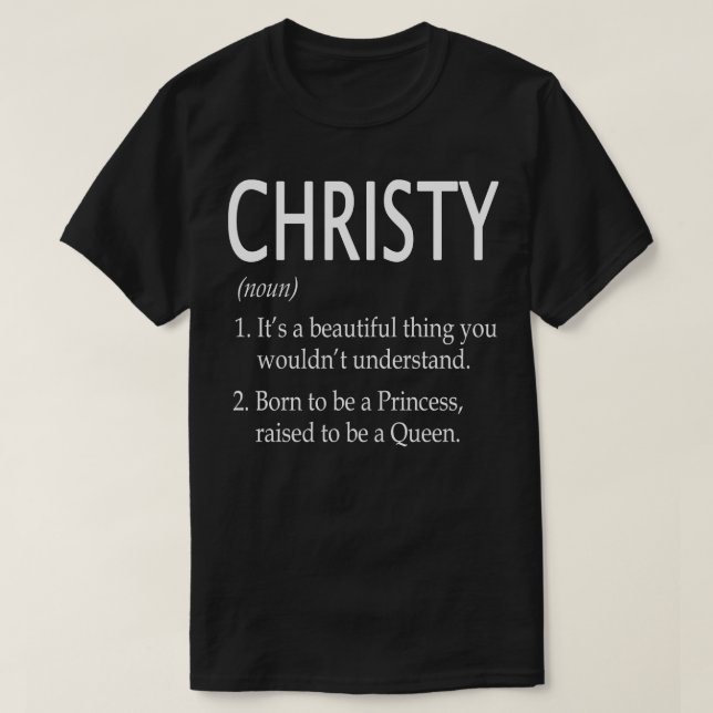 T-shirt Christy Name Don 162 (Design devant)