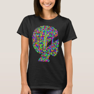 T-shirt Chromatique Abstrait Femmes Aquarelle Afro Art Des