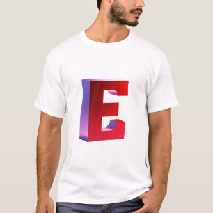 T-Shirt chromé à lettres bulles Y2K Rose Bleu