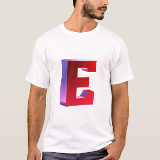 T-Shirt chromé à lettres bulles Y2K | Rose Bleu
