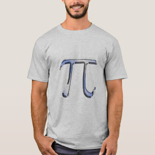 T-shirt Chrome Argent Comme Symbole Pi sur Fibre de Carbon