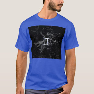 T-shirt Chrome comme Gemini Zodiac Symbole sur Hevelius