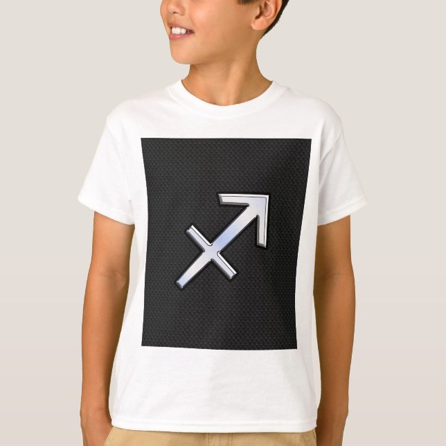 T-shirt Chrome Comme Sagittarius Zodiac Connexion Noir (Devant)