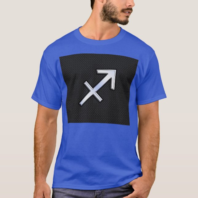 T-shirt Chrome Comme Sagittarius Zodiac Connexion Noir (Devant)