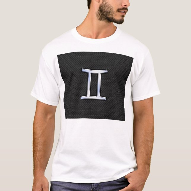 T-shirt Chrome Comme Symbole Zodiac Gemini (Devant)