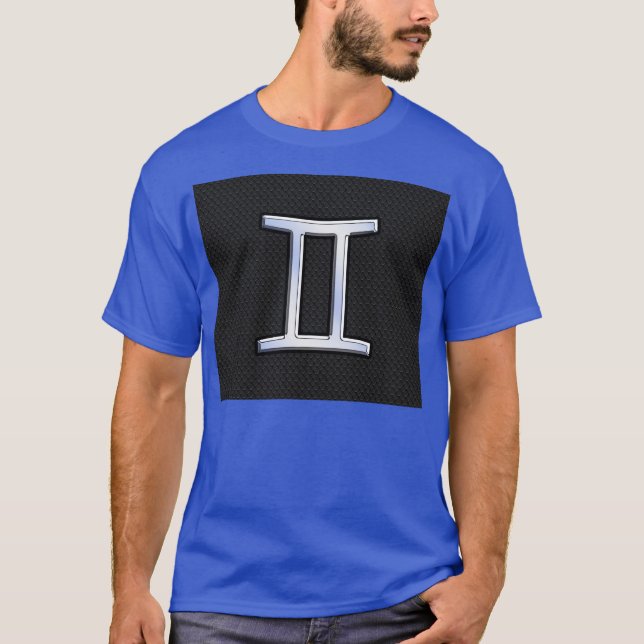 T-shirt Chrome Comme Symbole Zodiac Gemini (Devant)