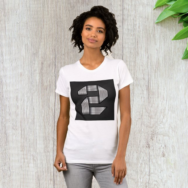 T-shirt Chrome Industriel Numéro 2 Gras Métallisé (Créateur téléchargé)