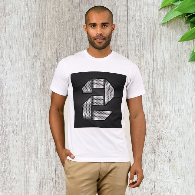 T-shirt Chrome Industriel Numéro 2 Métallisé Gras (Créateur téléchargé)