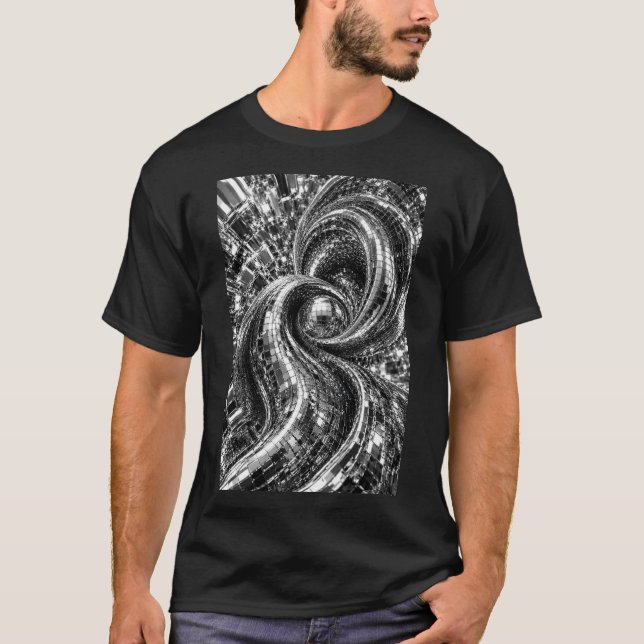 T-shirt Chrome Micro Mosaic Spirale  (Devant)