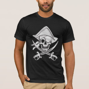 T-shirt Chrome Pirate Skull