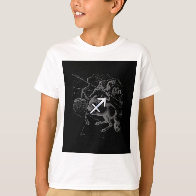 T-shirt Chrome Sagittarius Zodiac Sign Hevelius circa 1690 (Devant)