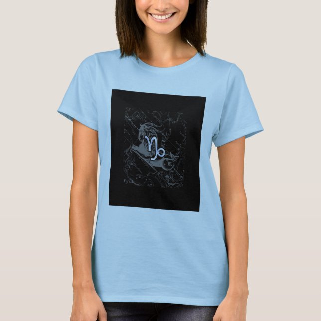 T-shirt Chrome Style Capricorn Zodiac Connexion Hevelius (Devant)