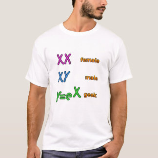 T-shirt Chromosomes de geek