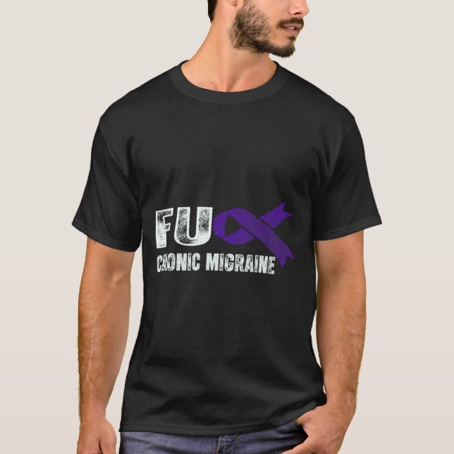 T-shirt Chronic Migraine Awareness Suprt Chronic Migraine  (Devant)