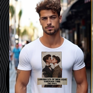 T-shirt Chroniques des hommes aiment par le temps, les ann