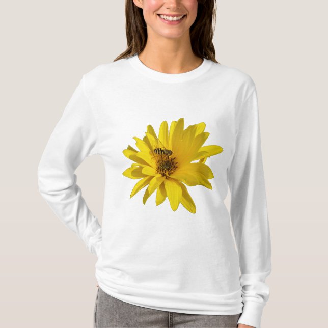 T-shirt Chrysanthème avec vol stationnaire (Devant)