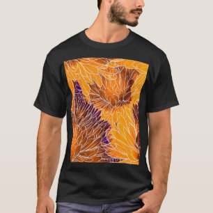 T-shirt Chrysanthème japonais : Aquarelle incolore