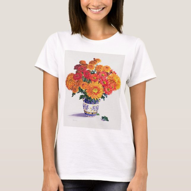 T-shirt Chrysanthèmes d'octobre (Devant)