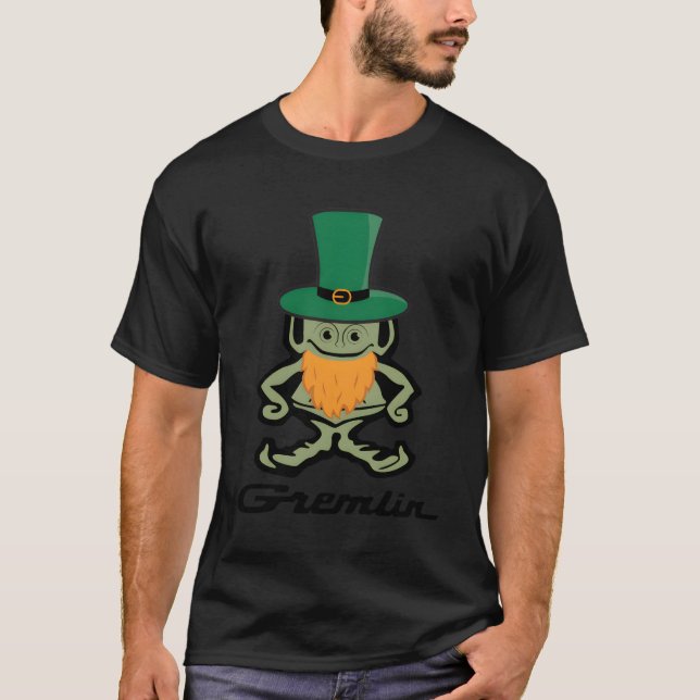 T-shirt Chrysler Amc Gremlin St Patrick'S Day Leprechaun (Devant)