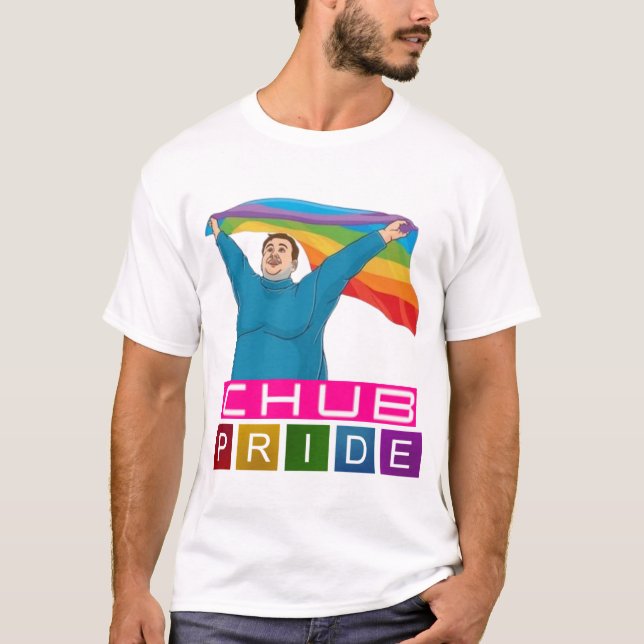 T-shirt CHUB PRIDE, Gay pride LGBTQ+ (Devant)
