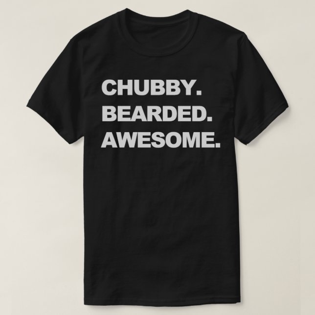 T-shirt Chubby Bearé Awesome (Design devant)