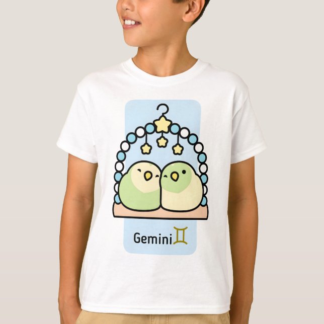 T-shirt Chubby Bird Zodiac Gemini (Devant)