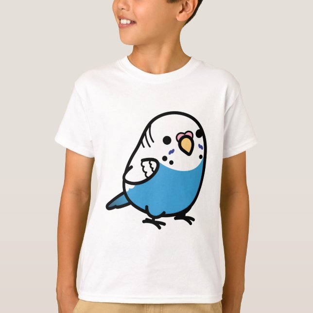 T-shirt Chubby Blue Budgie - Femme (Devant)