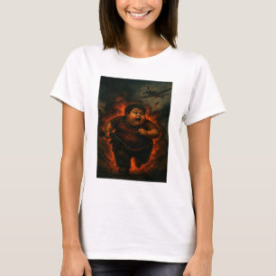 T-shirt Chubby Boy in War - Funny Dark Imaginaire Tee