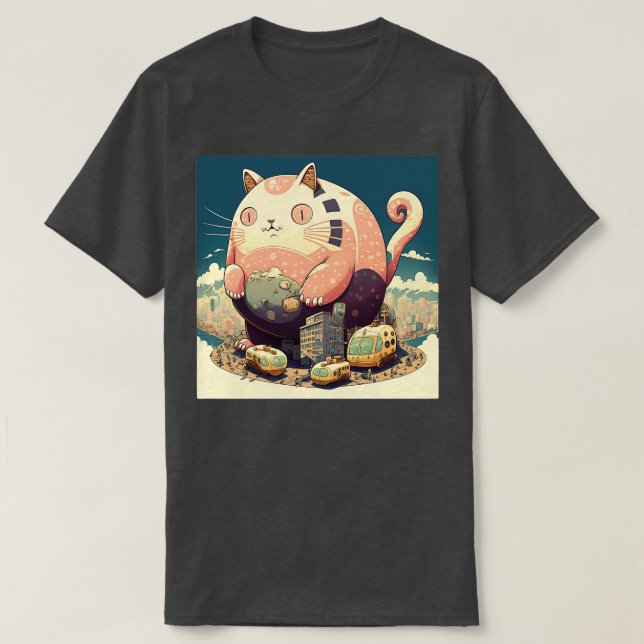 T-shirt Chubby Catzilla (Design devant)